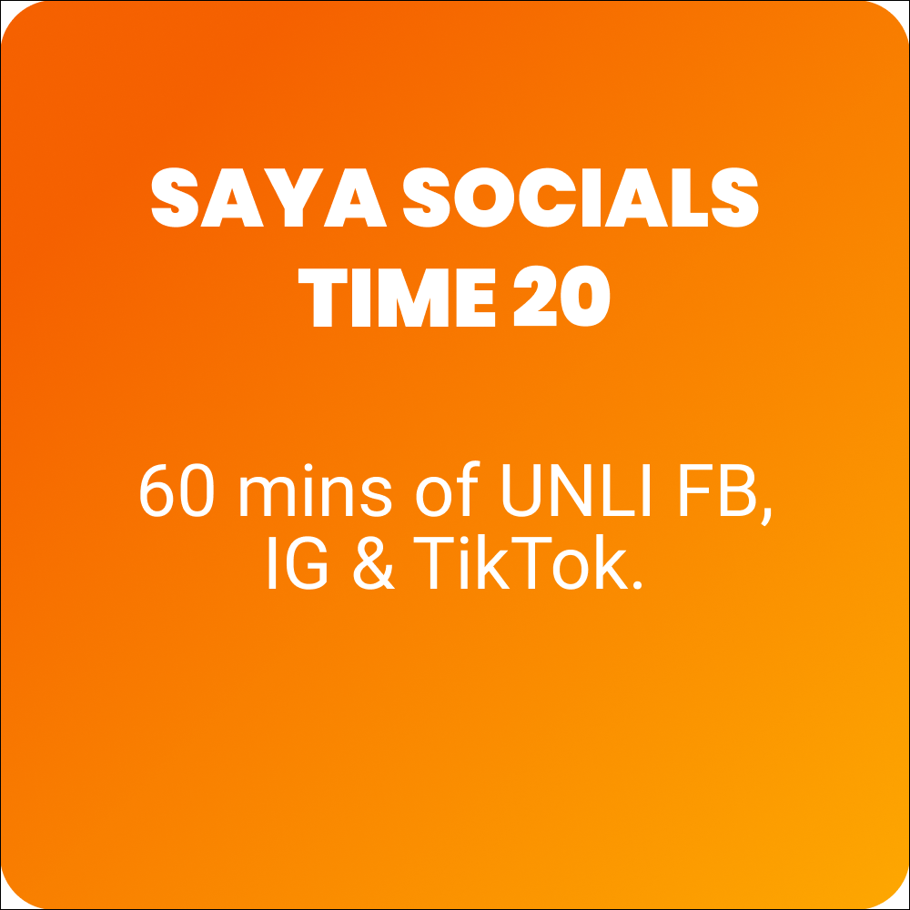 SAYA SOCIALS TIME 20
